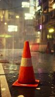 Traffic Cone by Asian Roadside video