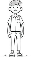 Man in casual clothes of a man in casual clothes. vector