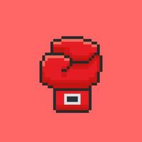 Pixel art Boxing Gloves game asset design vector