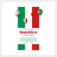 Festa Della Repubblica Background vector