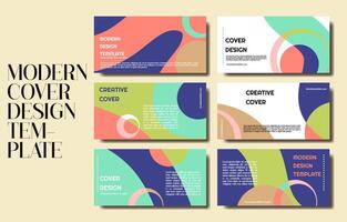 modern cover design template collection vector