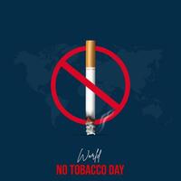 World Tobacco Day, No Smoking Day Social Media Poster Design vector