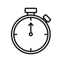 stopwatch symbol, time measurement device icon vector