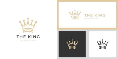 sencillo corona logo icono diseño para real Rey reina resumen logo símbolo modelo. geométrico logotipo vector