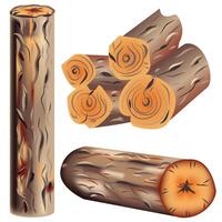 Wood Logs Illustration vector