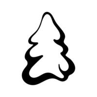 Christmas tree is isolated on a white background vector