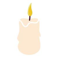 candle for aromatherapy and interior decoration vector