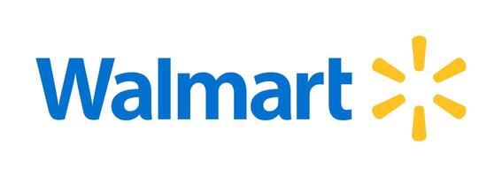 Walmart logo. Retail company vector