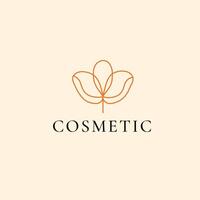 belleza cosmético marca logo modelo vector