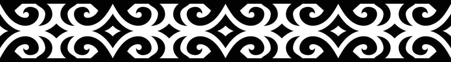 Ethnic border ornament pattern. Geometric oriental seamless pattern. Vintage element illustration. Baroque Floral Aztec tribal. Design for frame, textile, fabric, clothing, carpet, background. vector