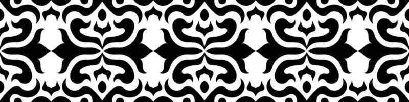 Ethnic border ornament pattern. Geometric oriental seamless pattern. Vintage element illustration. Baroque Floral Aztec tribal. Design for frame, textile, fabric, clothing, carpet, background. vector