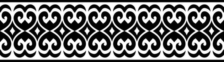 étnico frontera ornamento modelo. geométrico oriental sin costura modelo. Clásico elemento ilustración. barroco floral azteca tribal. diseño para marco, textil, tela, ropa, alfombra, antecedentes. vector