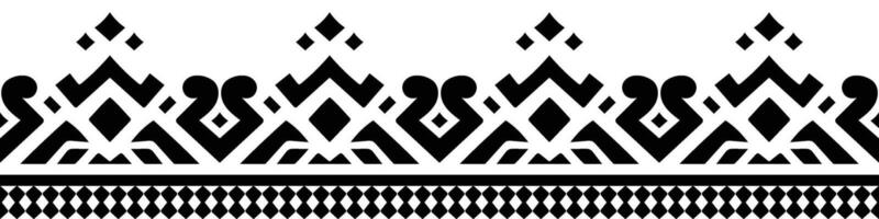 Ethnic border ornament pattern. Geometric oriental seamless pattern. Vintage element illustration. Baroque Floral Aztec tribal. Design for frame, textile, fabric, clothing, carpet, background. vector