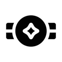 Simple Champion Belt solid icon. The icon can be used for websites, print templates, presentation templates, illustrations, etc vector