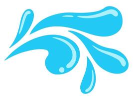 Water Spill Element Background vector