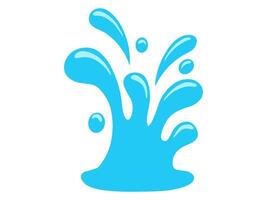 Water Splash Element Background vector