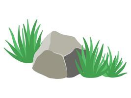 Stone Path with Grass Background vector