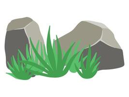 Grass Rock Background vector