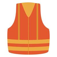 Safety vest firefighter vector