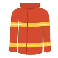 Firefighter costume illustration vector