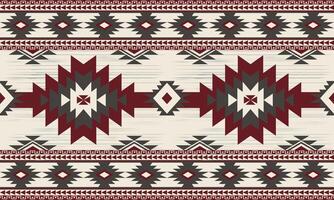 Navajo tribal seamless pattern. Native American ornament. Ethnic South Western decor style. Boho geometric ornament. seamless pattern. Mexican blanket, rug. Woven carpet illustration vector