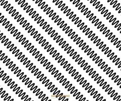 Zig Zag lines pattern. Black wavy line on white background. Abstract wave, illustration vector
