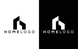 Minimalist Home icon logo. Modern Home real estate logo vector