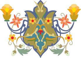 Islamic ornament with traditional art free design vector