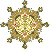 islámico ornamento con tradicional Arte gratis diseño vector