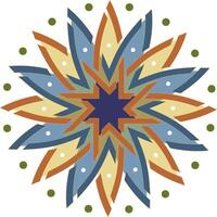 Islamic ornament with traditional art free design vector