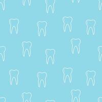 Seamless tooth icon pattern. illustration of a medical background for dentistry. vector