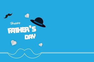 Happy Father's Day background design. vector