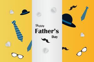 Happy Father's Day background design. vector