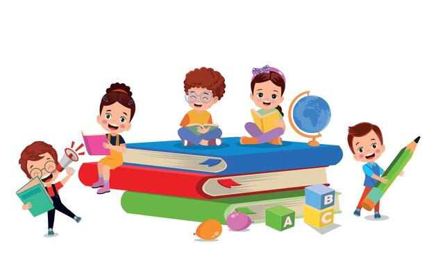 illustration of students in different postures