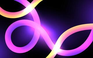 Gradient iridescent line wave background. vector