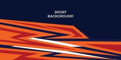 Blue and orange abstract sport background vector