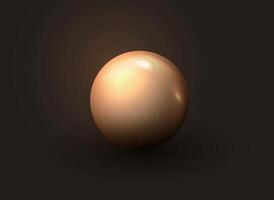 3D golden ball .3d metal texture,ball icon,luxury background vector