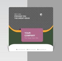 Abstract brochure design with 3d folded shape vector