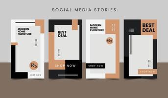 Set of Social Media Post Template. Suitable for social media post and web internet ads. vector