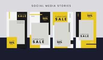 Set of Social Media Post Template. Suitable for social media post and web internet ads. vector