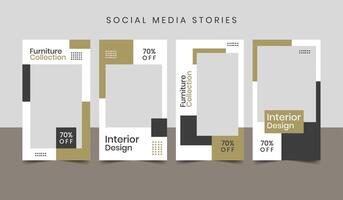 conjunto de social medios de comunicación enviar modelo. adecuado para social medios de comunicación enviar y web Internet anuncios vector