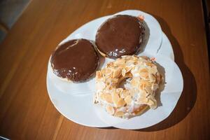 rosquillas comida foto comer dulce