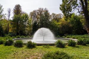 Photo of a fountain in the park