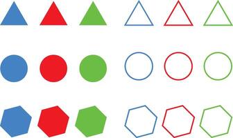 Equilateral triangle icon illustration line triangle eps 10 vector