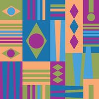 pattern with geometric shape vector