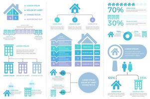 House Infographics Templates vector