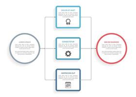 Flowchart Infographic Template vector