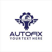 auto reparar logo diseño para tu empresa vector