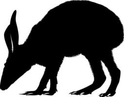 Logo Illustration Aardvark Walking Silhouette, Aardvark silhouette , Wild Animal vector