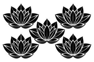 Lotus flower icon design vector